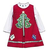 Infant Baby Girls Clothing RED Christmas Dress Set RARE EDITIONS 3-24M