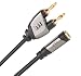 Monster MCL MMTFM 1/4 Mono Female to Stereo Male Banana Plugs Cable Adapter