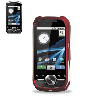 Fashionable Perfect Fit Hard Protector Skin Cover Cell Phone Case for Motorola i1 Boost Mobile,Sprint / Nextel - RED