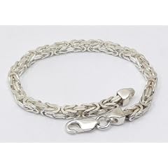 Massives 4,5mm breites K�nigskette Armband - 925 Sterling Silber, L�nge 16-25cm