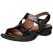 Clarks Women's Sarasota Sandal,Black Croc Print,8.5 M US