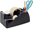 Officemate Recycled 2-In-1 Heavy Duty Tape Dispenser, Black (96690)