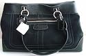 Authentic Coach Penelope Signature Shopper Satshel Tote Bag 14422 Black/Black