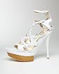 bebe Spiro Leather Sandals