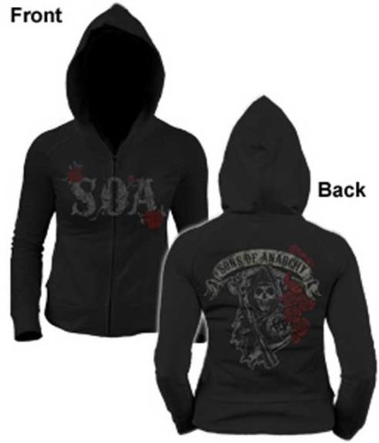 Sons Of Anarchy Reaper Roses Women's Hoodie