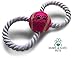 Dog Toy for Small Dogs and Puppies by Mary & Kate Pets; Interactive Tug of War Rope, Great for Fetch and Puppy Training