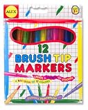 WASHABLE BRUSH TIP MARKERS (12) by Alex