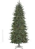 9' Slim Fresh Cut Carolina Frasier Artificial Christmas Tree Multi Pre-Lit