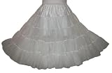 New White Tea Length Crinoline Slip ~ Perfect for Extra Fullness for Pageant & Flower Girl Dresses