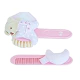 Tuc Tuc Pink Baby Hair Brush and Comb Set. Moons & Stars Collection.