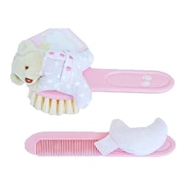 Tuc Tuc Blue Baby Hair Brush and Comb Set. Moons & Stars Collection.