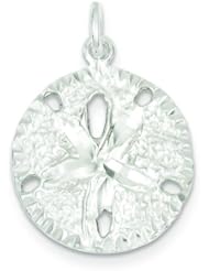 Sterling Silver Sand Dollar Charm & 18" Chain