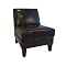Armless Bi-Cast Leather Chair
