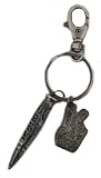 Obey War And Peace Antique Silver Key Chain