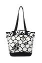 Fleurville Sling Tote - GeoDot Black/White
