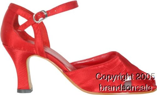 Adult's Red 20s Style Shoes (Size: Small 5-6)