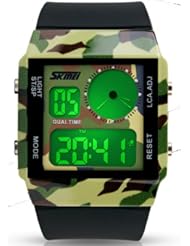 nisex LCD Display Silicone Band Quartz Movement Jelly Women Watch for Girls SK-184