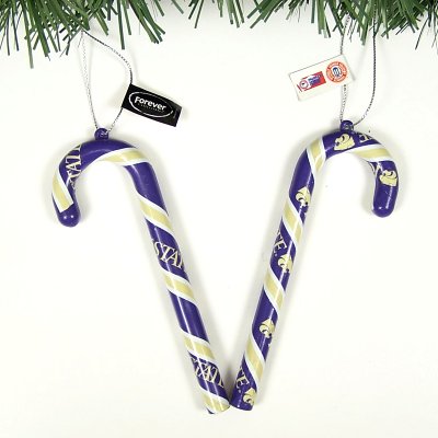 Buy KANSAS ST. WILDCATS CANDY CANE CHRISTMAS ORNAMENTS (6) by Team Beans