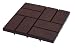 Emsco Group 2155 Poly Patio Pavers Red Brick 16-Inch x 16-Inch - 24 Pack