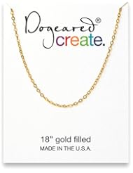 Dogeared 18" Create Chain, Gold Filled