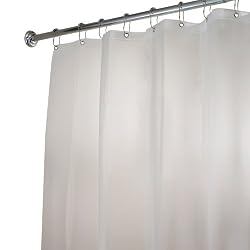 InterDesign EVA Stall Shower Liner, Clear Frost