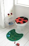 トイレタリー LADYBUG 普通便座タイプ フタカバー・マットセット