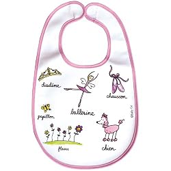 Baby Cie Washable Large Bib French Wording and Themes