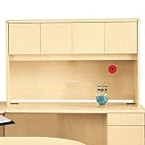 10700 Stack-On Storage Hutch, 74-5/8w x 14-5/8d x 37-1/8h, Natural Maple