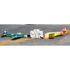 2 CH Red Yellow & Green Classic Acrobatic RC Electric Planes
