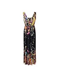 Girls Polyester General Print Maxi Dress 