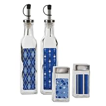 Seaside Nouveau Oil Bottles and Salt & Pepper Set