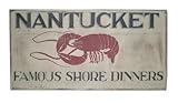 Nantucket Shore Dinner Painted Wooden Sign - Handmade in USA