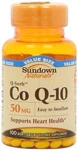 Sundown Naturals Q-Sorb Co Q-10, 50 mg, Value Size, 100 Softgels