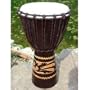 KALAMATIN CARVED 24 X 12 DJEMBE HAND DRUM