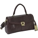 Etienne Aigner Geneva Croco Flap Satchel