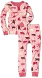 Hatley Girls 2-6x Pink Bear Polo Pajama Set