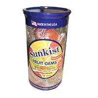 Sunkist Gourmet Fruit Gems, Individually Wrapped Pieces 1.5 lbs