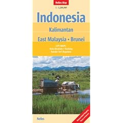 Nelles Map Indonesia: Kalimantan - East Malaysia - Brunei (Landkarte) 1 : 1 500 000. City Maps: Bandar Seri Begawan, Kota Kinabalu, Kuching