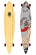 Arbor PIN BAMBOO Carver Complete Skateboard with Asian-Inspired Bird and Fish Graphic