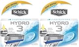 Schick Hydro 3 Blade Razor Cartridge Refill-4 ct, 2 ct (Quantity of 3)