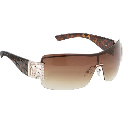 Jessica Simpson Women's J418 Rectangular Sunglasses,Gold 