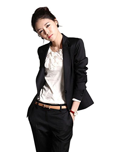 （Ｇxbo）レディース ビジネス ジャケット スーツ 事務服 就職/入社式/通勤 スーツセット パンツスーツ（コート＋ズボン）