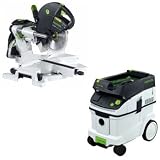 Festool KS 120 Dual Compound Sliding Miter Saw + CT 36 E Dust Extractor Package