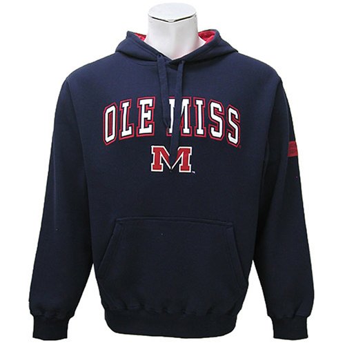 Buy Mississippi Rebels Mens Team Color Automatic Fleece Hoodie by Colosseum Athletics