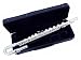Musical Instruments : Silver Flute with Straight & Curved Heads