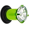 4 Gauge Cz Green Electro Titanium Tunnel Plug