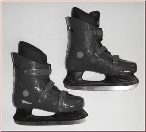 SCHLITTSCHUHE EIS SCHUHE EISHOCKEY GRÖßE 42 FARBE GRAU NEU