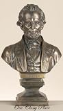18" Abraham Lincoln Bronze Bust Statue Sculpture