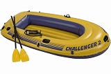 from Intex INTEX CHALLENGER 2 BOAT SET + OARS 93 x 45 x 16 2 person 375lb capacity Model 68367