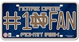 Notre Dame Fighting Irish License Plate - #1 Fan